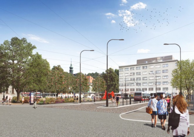 Brno chystá projekt, který má usnadnit přestupování v MHD na Mendlově náměstí