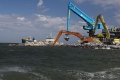 Vlnolam před Maasvlakte 2 tvoří 20 tisíc betonových bloků