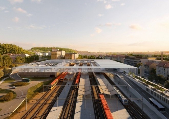 ​První etapu rekonstrukce Smíchovského nádraží zajistí Strabag Rail