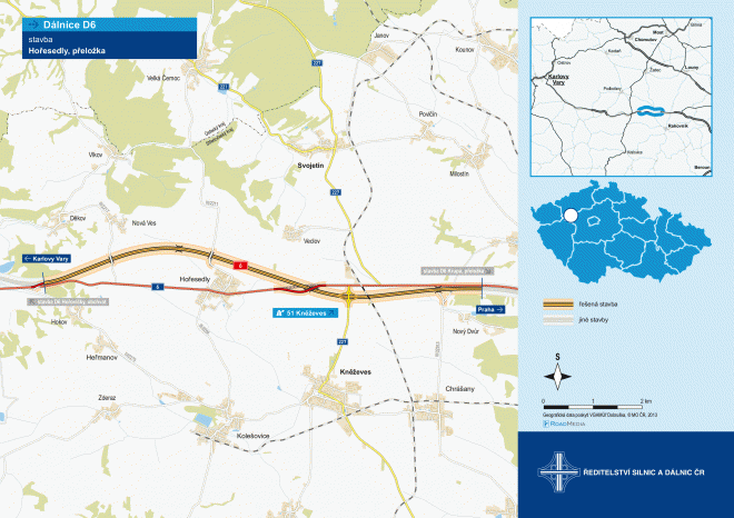 ​Ředitelství silnic a dálnic zahajuje výstavbu dálnice D6 u Hořesedel