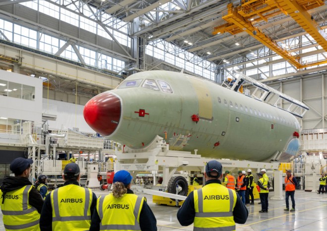 Airbus v jihozápadní Francii otevřel novou montážní linku pro letadlo A321neo