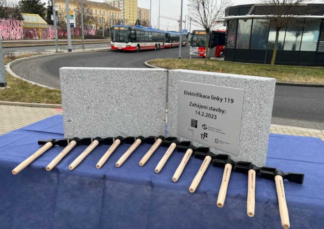 Na pražském Veleslavíně začala stavba trolejbusové trati na letiště v Ruzyni