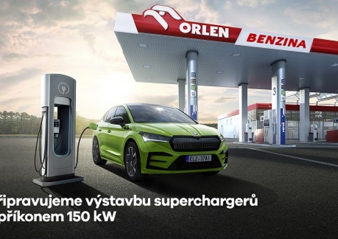 ​Memorandum mezi ORLEN Unipetrol a Škoda Auto o vysokorychlostních nabíjecích stanicích