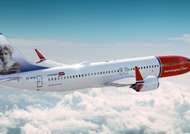 ​Norwegian si objednaly 50 letadel Boeing 737 MAX, na dalších 30 mají opci