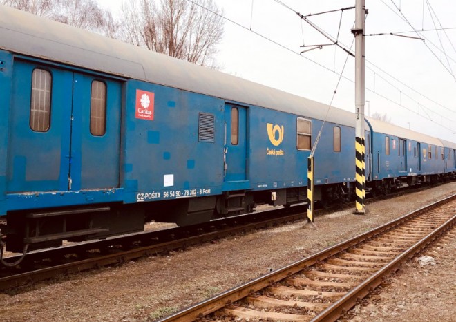Do Čopu dojel další vlak s 84 tunami humanitární pomoci