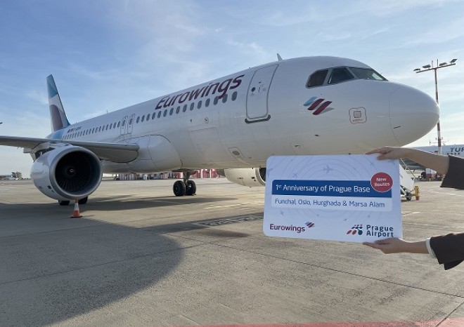 ​Eurowings slaví první výročí své základny v Praze