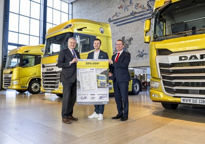 ​Společnost DAF Trucks uzavřela již 250 tisíc servisních smluv