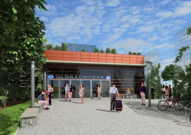 V Praze začalo hloubení stanice nové linky metra D Olbrachtova