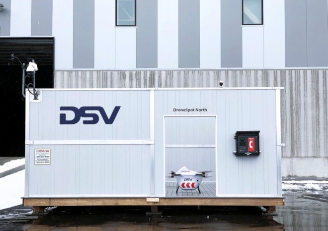 DSV mezi pevninou a mořem doručuje zásilky s pomocí dronů