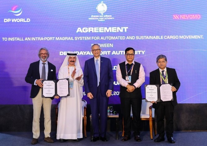Společnosti Nevomo, DP World a DPA se dohodly na nasazení technologie MagRail v Indii