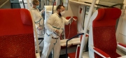 Nanonástřik minimalizuje možnost výskytu virů a bakterií ve vlacích Českých drah
