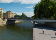 Dělníci zahájí terénní úpravy u nového mostu v Olomouci, otevřen bude v létě
