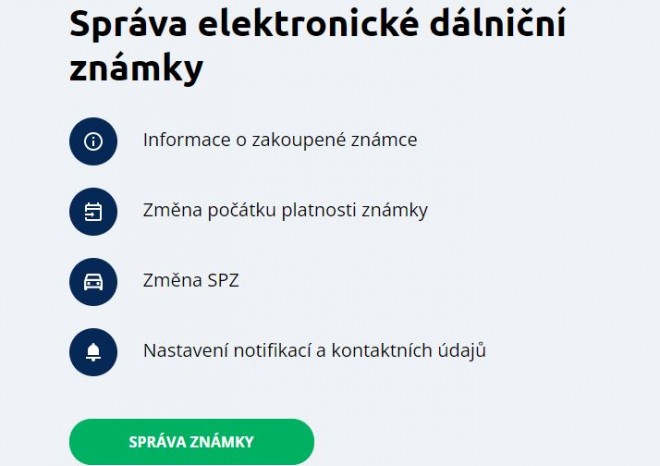 ​Chybu při zadání elektronické dálniční známky mohou řidiči nově opravit i v době její platnosti