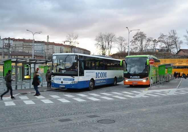 ​Nádražím Florenc projede denně 450 autobusů, o 50 méně než před covidem-19