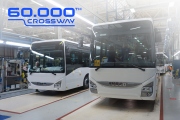 CROSSWAY, nejprodávanější řada meziměstských autobusů s 60 000 vyrobenými kusy překonala rekord