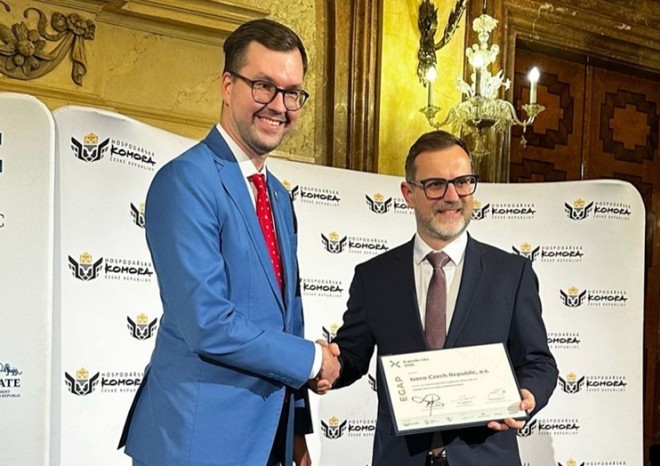 ​Společnost Iveco Czech Republic získala ocenění v soutěži Exportér roku 2025