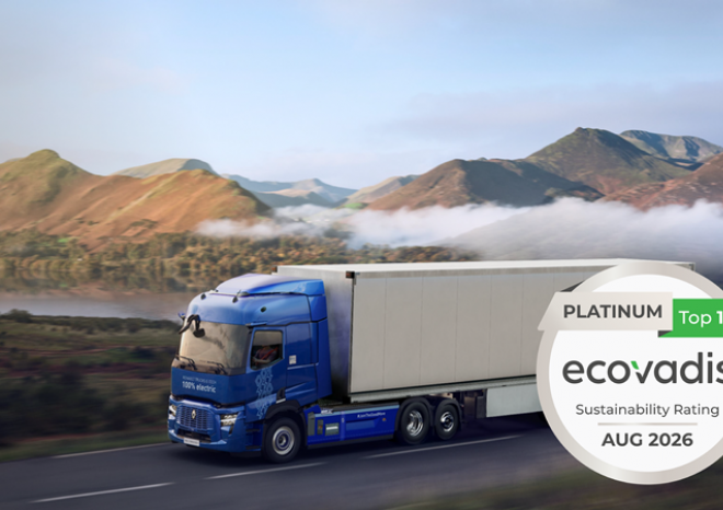 ​Renault Trucks získal poprvé v hodnocení EcoVadis platinové ocenění.