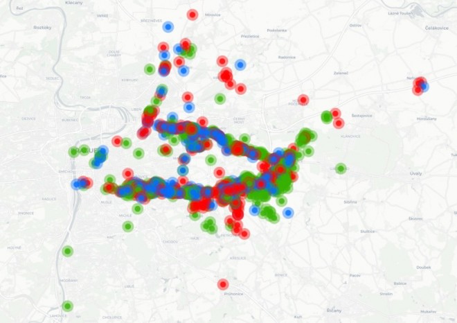 Pocitová mapa VRT Praha získala přes dva tisíce podnětů