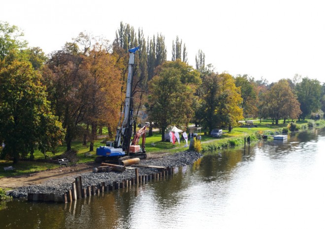 Ve Štětí začala na Labi stavba přístaviště pro malá plavidla