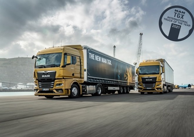 Nákladní vozidlo MAN TGX je nositelem titulu International Truck of the Year 2021