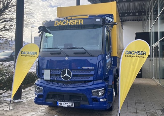 ​Dachser nasadil první e-Truck na přeshraniční přepravy