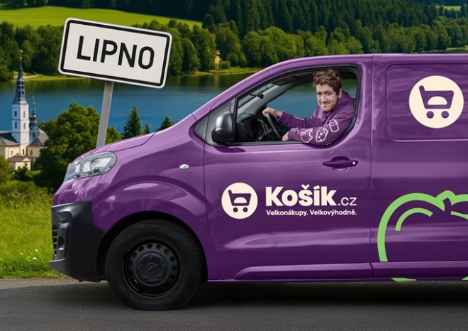 ​Košík se rozjel na Lipno, nákup přiveze do apartmánu, hotelu i na chalupu