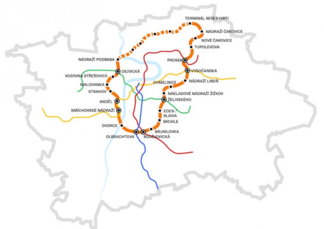 Praha má podklady pro tendr na studii páté linky metra