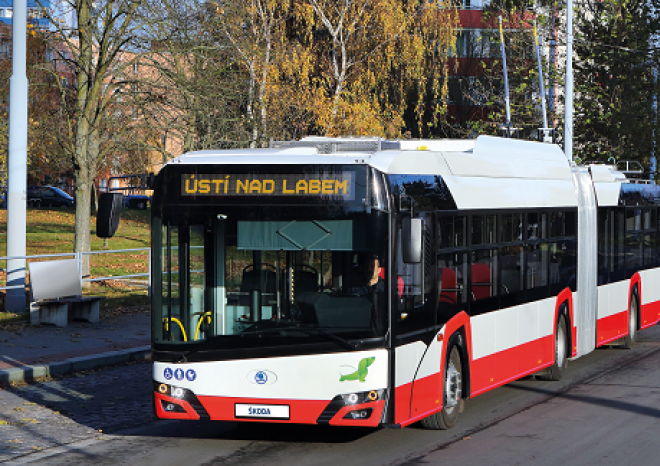 ​Ústecký dopravní podnik využil celou opci na nákup trolejbusů od Škoda Group