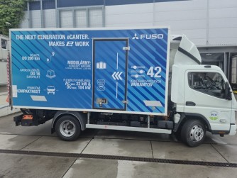 ​C.S.CARGO nasadilo v Bratislavě elektrický chladírenský vůz pro rozvoz potravin