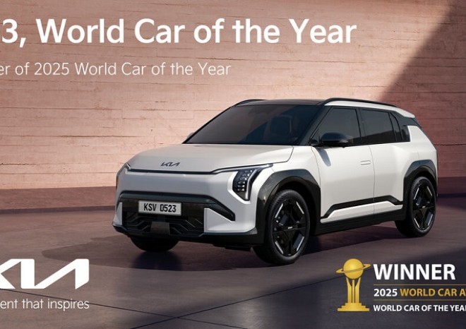 ​Titul Světové auto roku 2025 získala Kia EV3