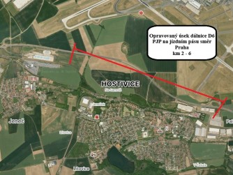​ŘSD začíná s opravou tříkilometrového úseku dálnice D6 u Hostivic