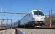 České dráhy ověřily provoz Vectronu s netrakční soupravou Railjet