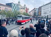 ​Fanoušci se v Brně rozloučili s legendárními tramvajemi K2