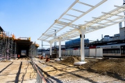 Modernizace Masaryčky pokročila, rostou nová nástupiště i základy unikátní platformy