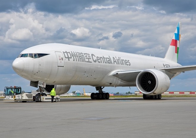 ​Letiště Praha vítá novou nákladní linku - Central Airlines pravidelně létá do Čcheng-tu