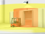 Asistenční systém Linde Safety Door Control spoří náklady