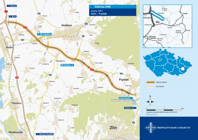 Stavební povolení D49 v úseku Hulín-Fryšták obstálo před správními soudy
