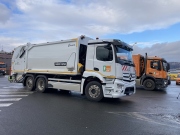 Pražské služby testují elektrický popelářský vůz Mercedes-Benz eActros 300