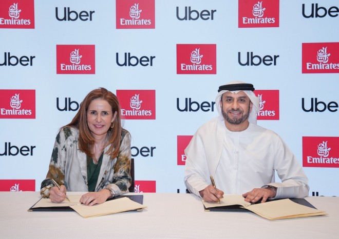 ​Společnosti Emirates a Uber uzavřely partnerství