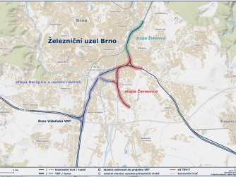 ​SŽ vybrala projektanta pro etapu Černovice, která je součástí modernizace brněnského uzlu