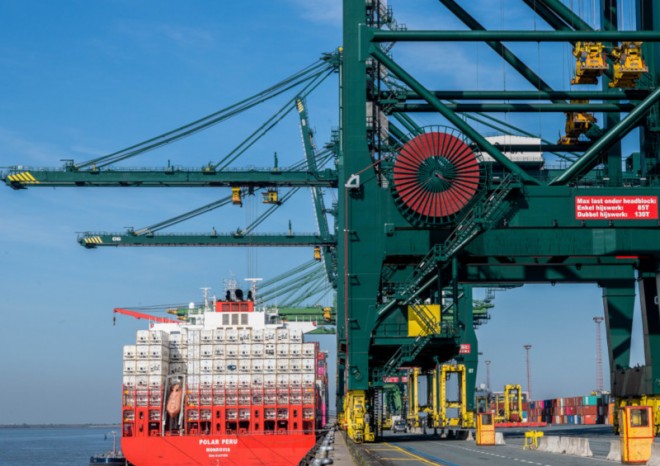 Přírůstek obratu v antverpském přístavu