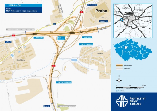 ​ŘSD: Začaly přípravné práce na křižovatce Pražského okruhu a D5, hlavní stavba začne příští rok