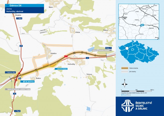 Ředitelství silnic a dálnic dokončilo D6 ve Středočeském kraji