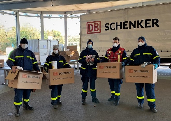 ​DB Schenker a Deutsche Bahn zřídily „železniční most“ pro humanitární pomoc Ukrajině