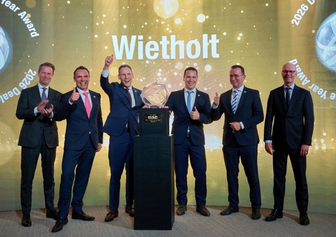 ​Společnost DAF udělila ocenění International Dealers of the Year 2026