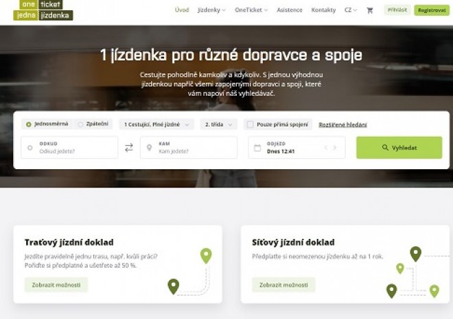 ​Během dvou let se prodej jízdenek OneTicket více než zdvojnásobil