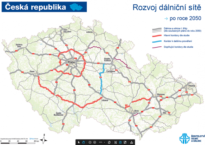 ​Studie rozvoje dálnic po roce 2050 má zelenou