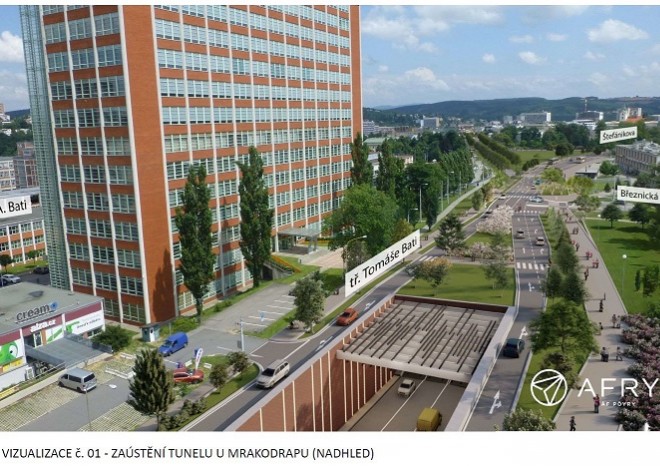 ​AFRY CZ: Revoluční tunel pod centrem Zlína potvrdila studie proveditelnosti