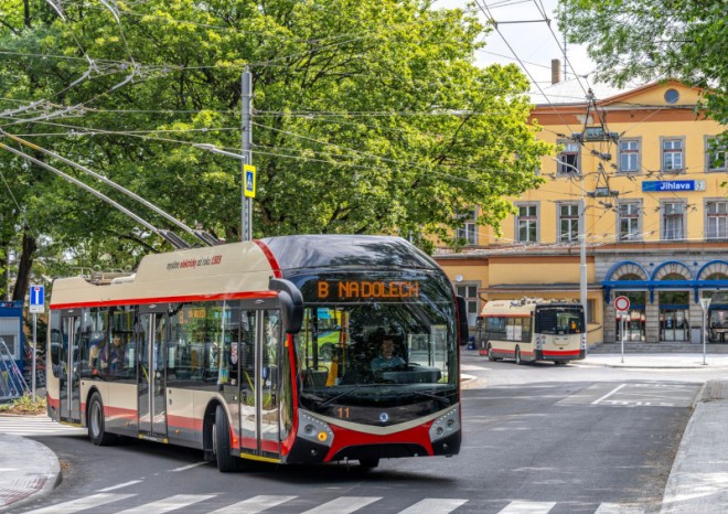 Jihlava chce modernizovat a rozšířit trolejbusovou trať, záměr posuzují úřady